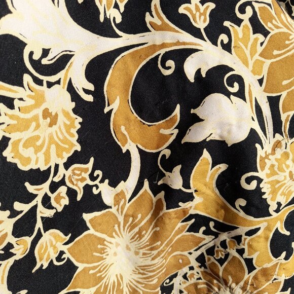 Vintage Hostess Dress by Genet of Tokyo Japan Retro Floral 60s 70s Designer - Picture 15 of 15